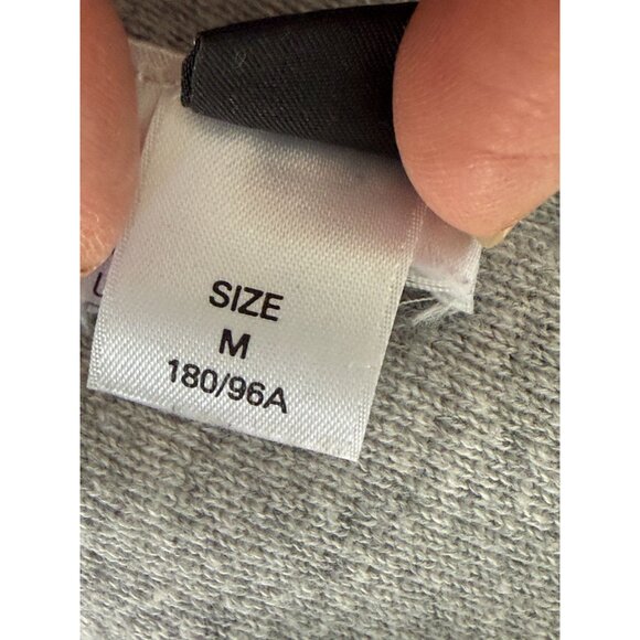 Diesel Mens Gray Knit Sweater With White Ribbed Trim & Green Detail Size Med - Picture 3 of 8